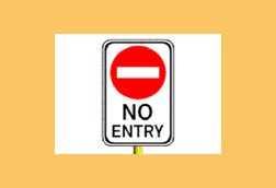 No entry sign