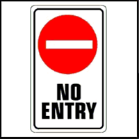 No entry sign
